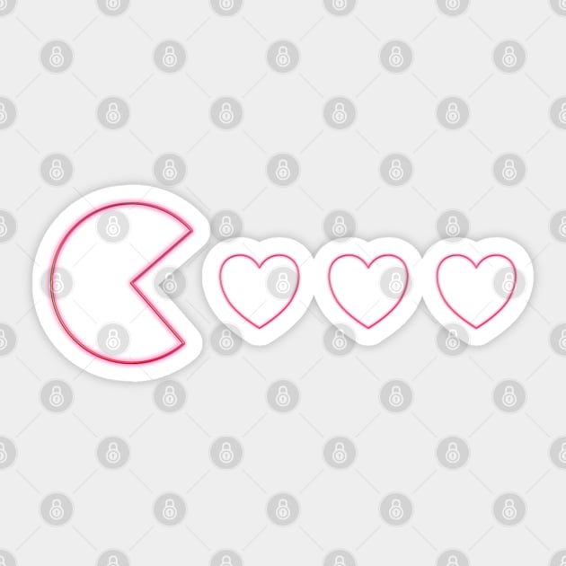 gamers happy valentines day hearts Sticker by ZenCloak